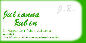 julianna rubin business card